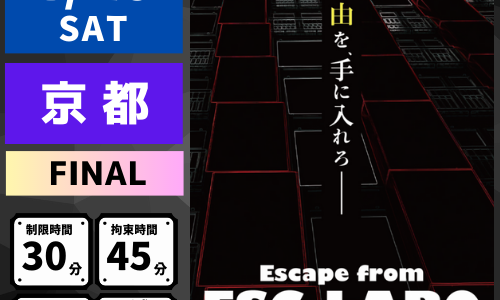 「Escape from ESC-LABO」　公演終了のお知らせ